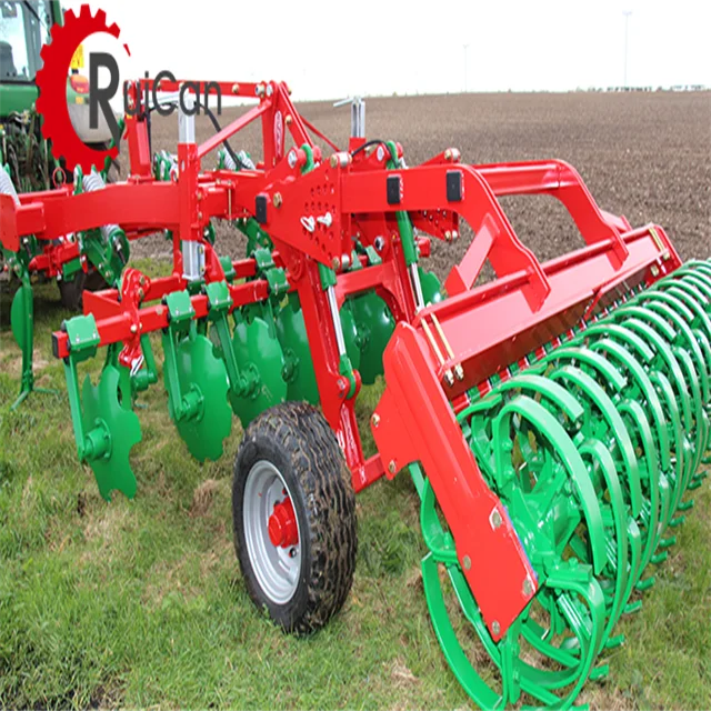 Agriculture  farm Machine Wheel Cultivator 3 Point Hitch Plow 3 Disc Plough Harrows Mini agricultural machinery tractors