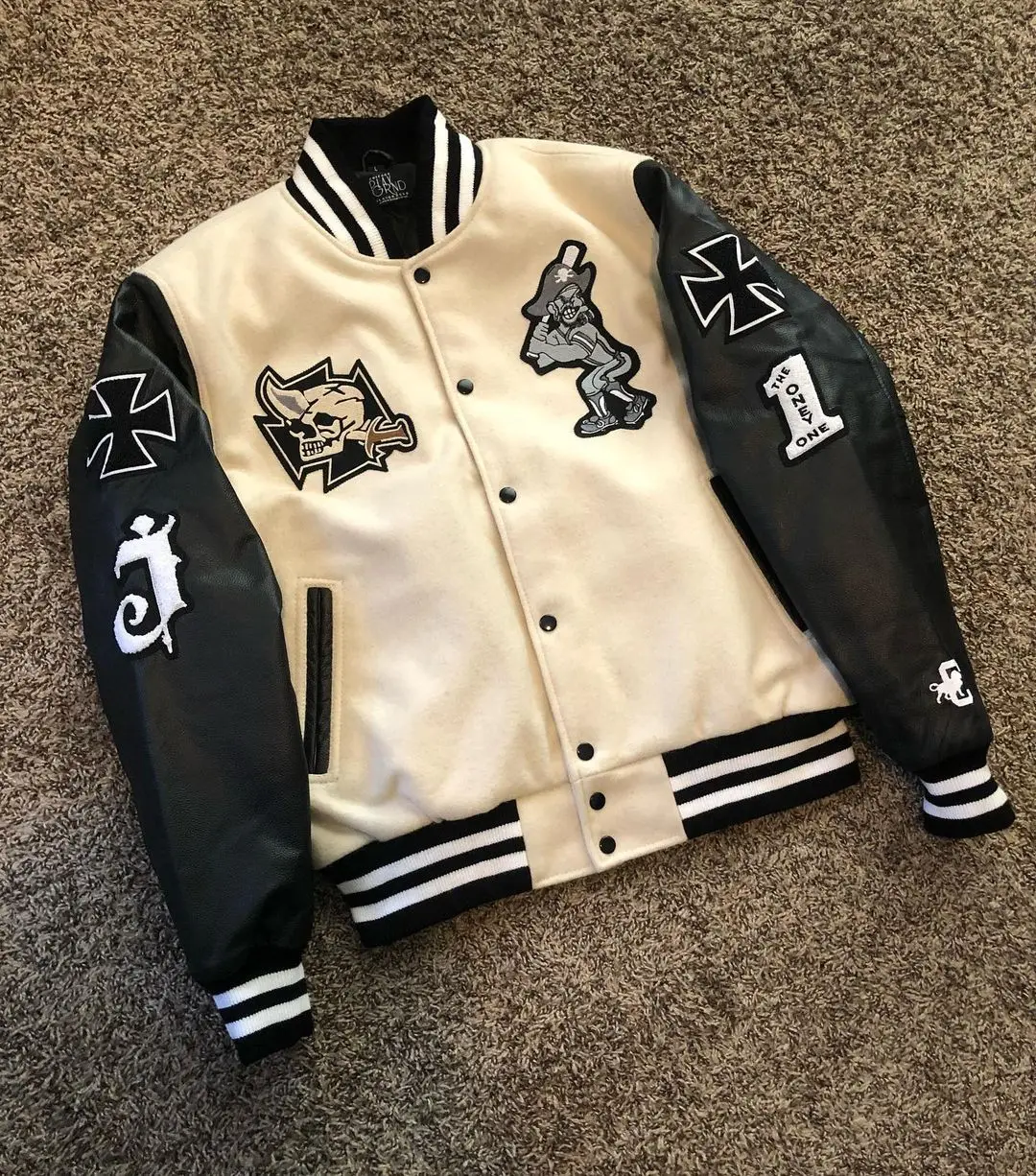 Yingling Hip Hop Baseball Jacket Men and Women Furry Letters Embroidery Loose Varsity Jackets Unisex Streetwear Casual Bomber Co