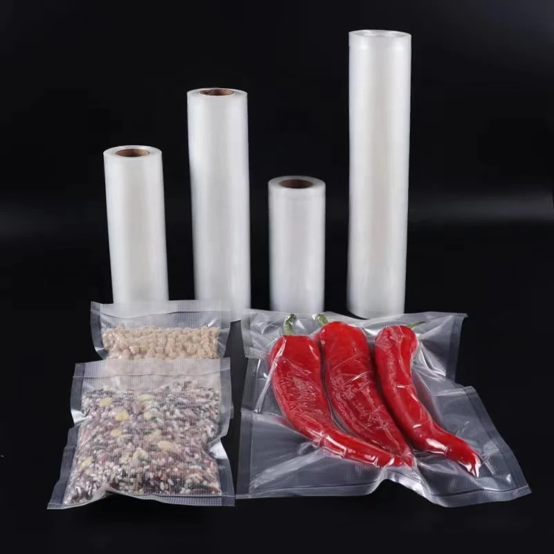 Supplier Custom Packaging BPA-Free Food Safe Vacuum Seal Roll Bag Moisture-Proof with Embossed Surface Handling