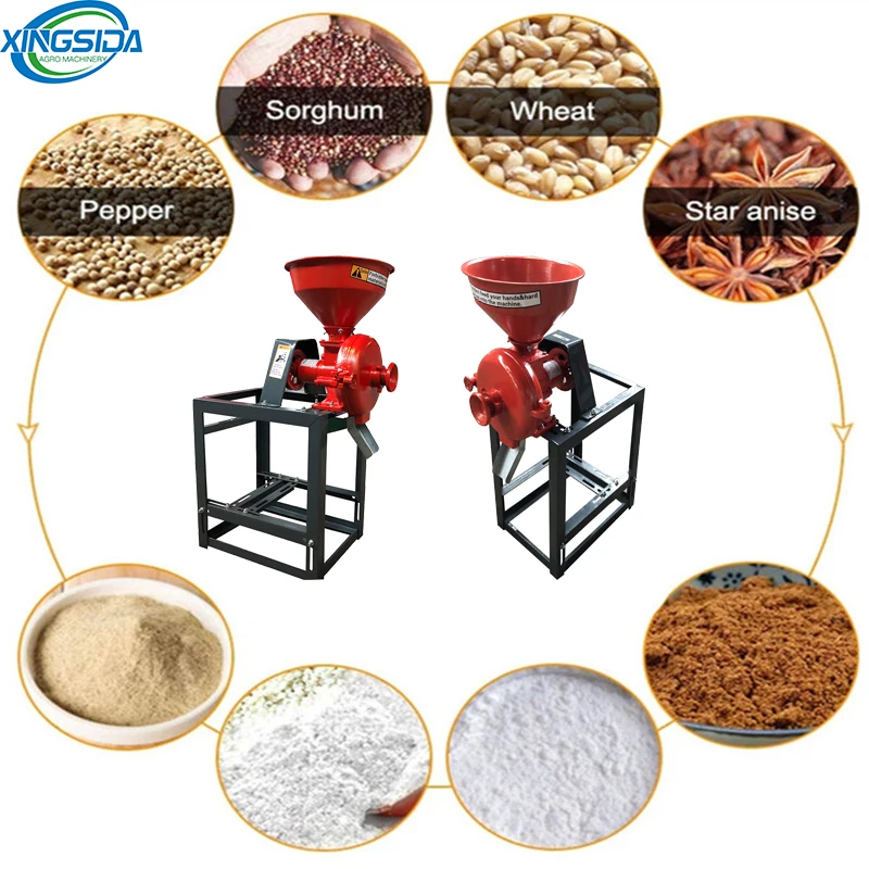 factory sale corn grain mill grinder machine moulin a mais chilli grinder machine