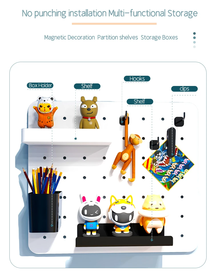 POP Display Stand Garage Hardware Wall Tool Display Metal Pegboard Hook Peg Board