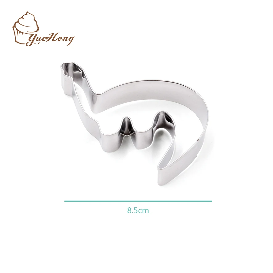 customized baking tools 3d cookie cutterstainless steel Dinosaur Shape Cookie cutter set