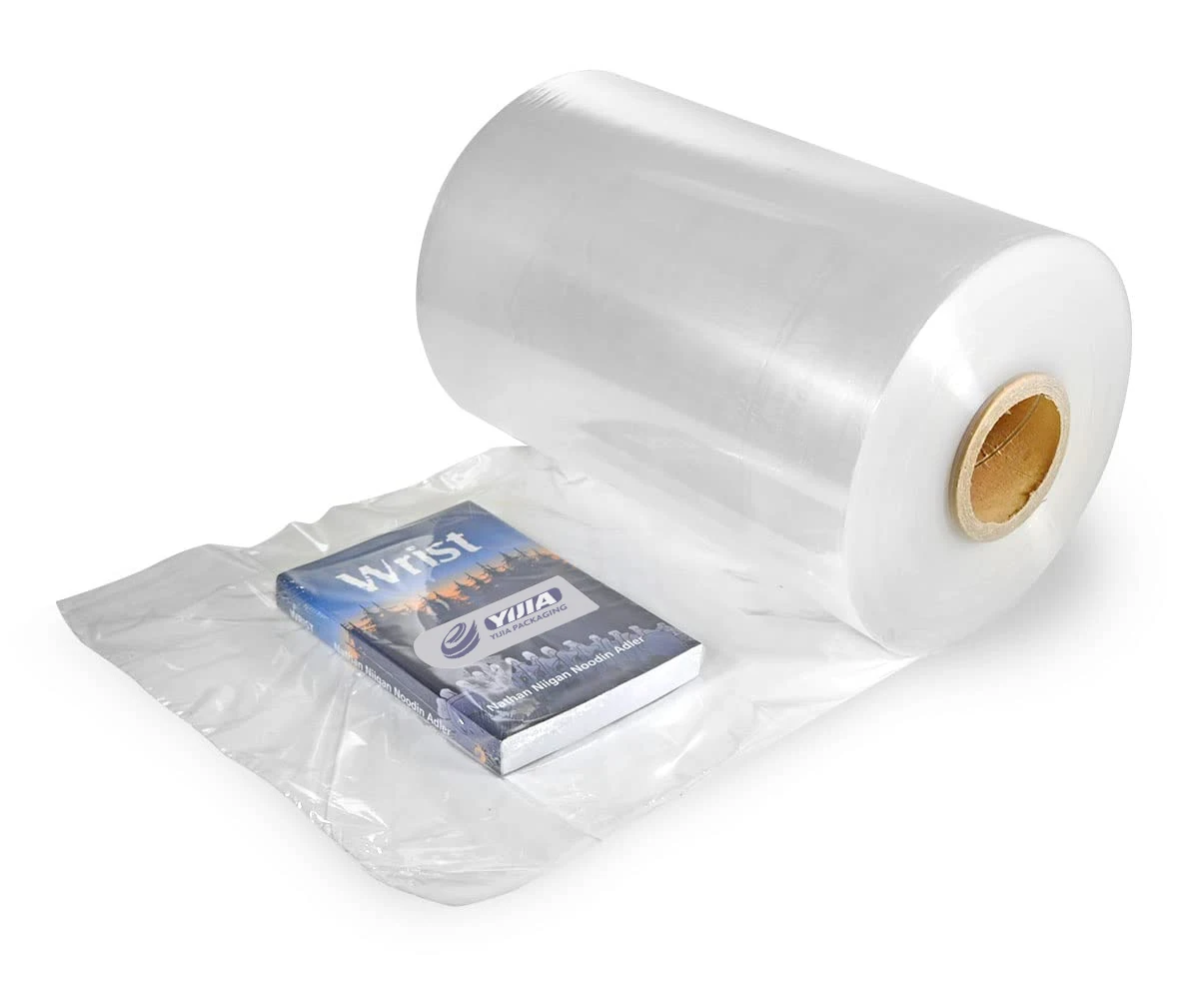 15 um POF Shrink Film Roll Warp Moisture Proof Pof Heat Shrink Film Transparent Wrap for Gift Box Transparent Film