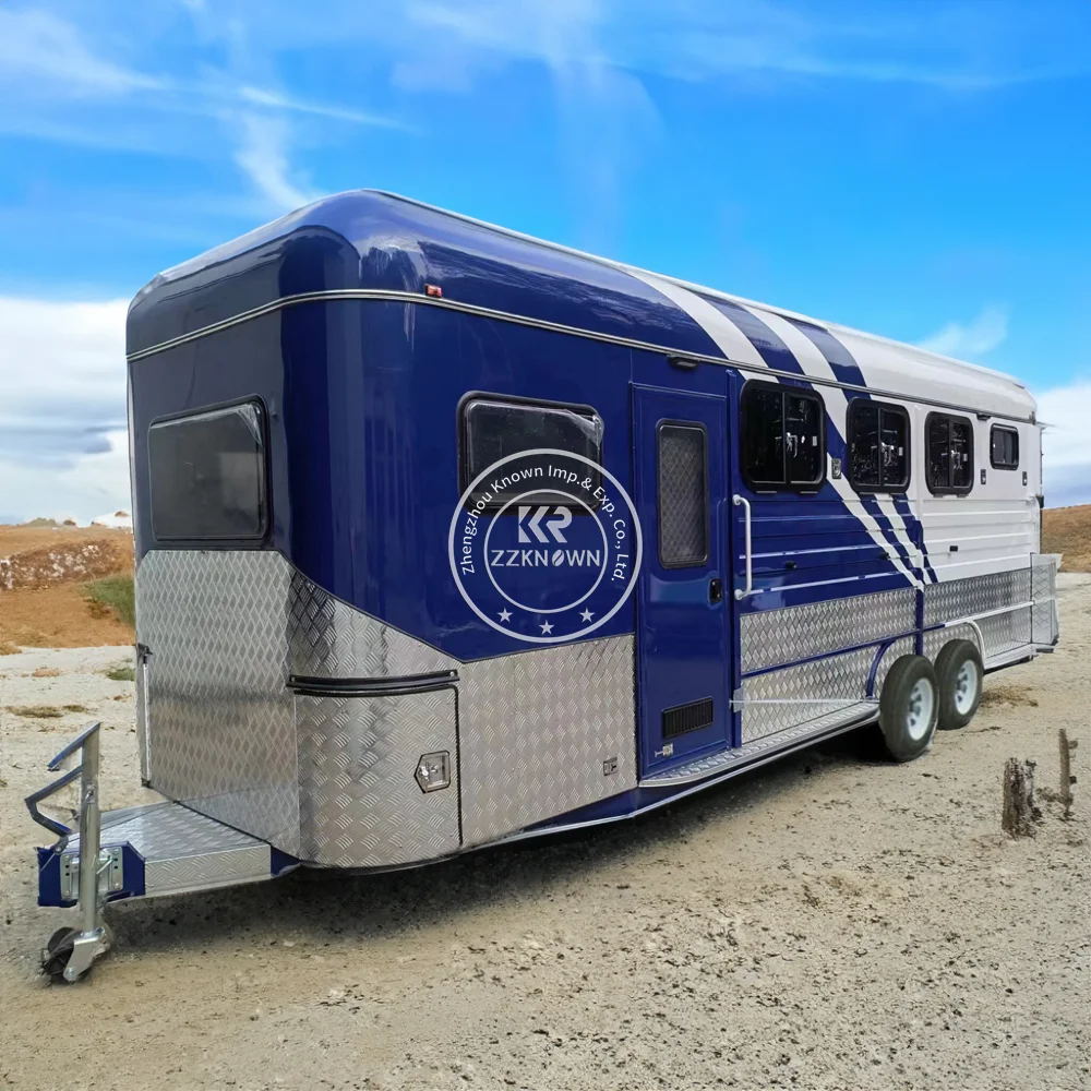 3 Horse Trailers Livestock Trailer Truck Cattle Transporter Horse Trailers With Living Quarters