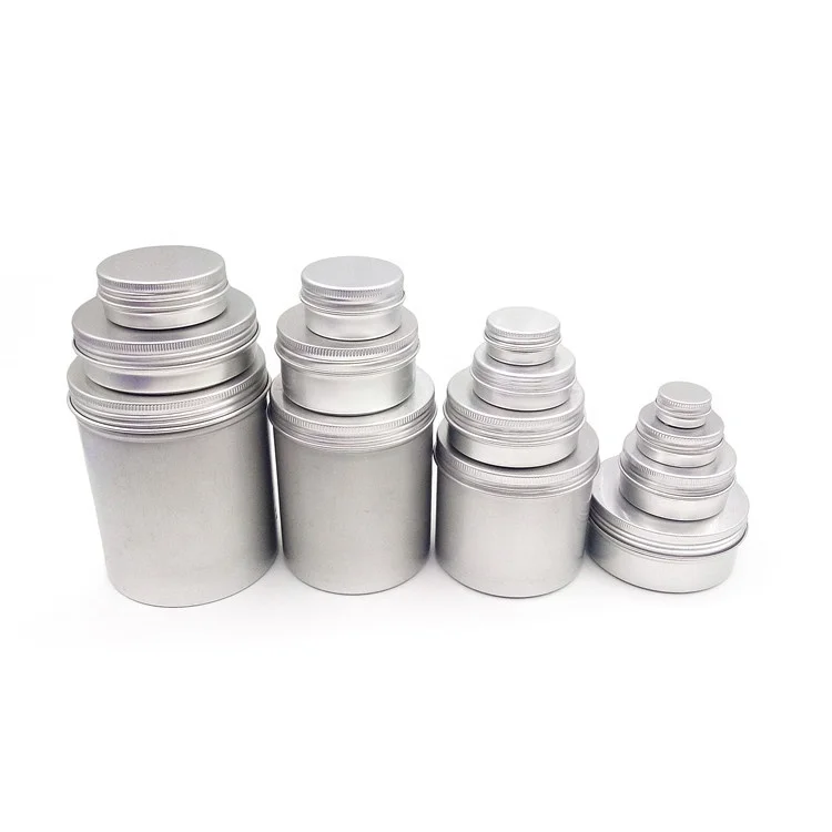 5g 10g 15g 25g 30g 50g 80g 100g 120g 150g 200g 250g 300g 500g Metal Aluminum Cosmetic Cream Candle Jar