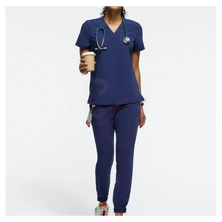 Wholesale high quality uniformes medicos short sleeve hospital medical spa uniform women