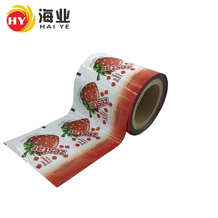 Food grade  plastic stretch lamination packing film roll for food package bag
