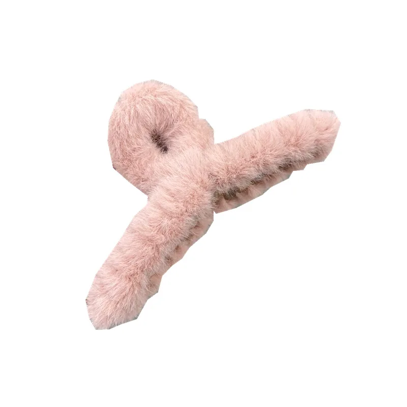 
Модная зимняя плюшевая заколка для волос, милая заколка для волос для девочек 