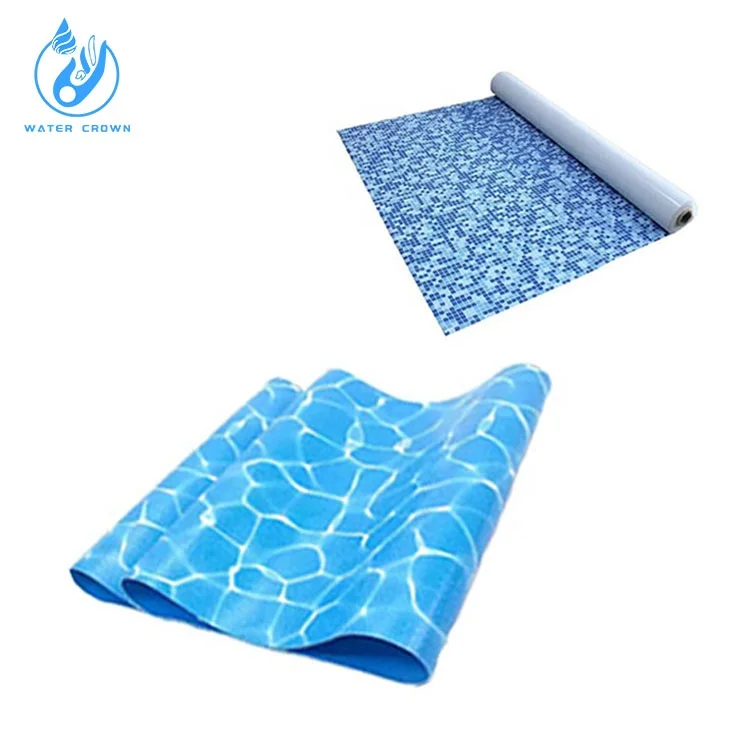 Chinese Manufacturer Water Impermeability Custom Made Civil PVC Swimming Pool Liner Adhesive Film for Above Ground Pools