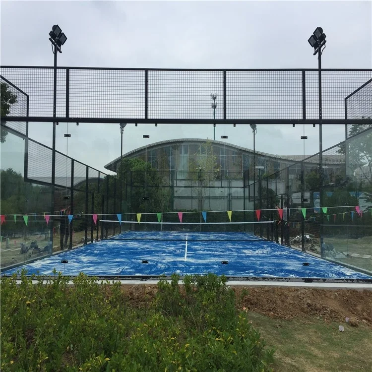 MC 2023 Professional High Quality Custom Color Paddle durable Outdoor Indoor Panoramic Padel Tennis Court
