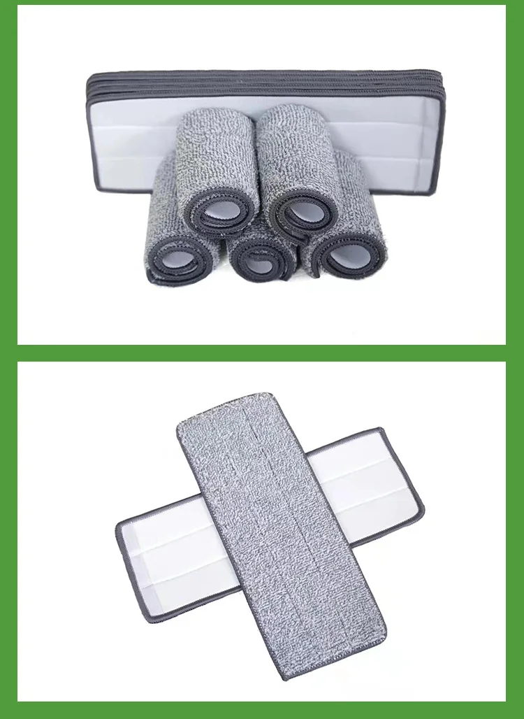 
High quality microfiber mop head replacement refill fit flat squeeze mops washable household cleaning tool spare parts mop pad 