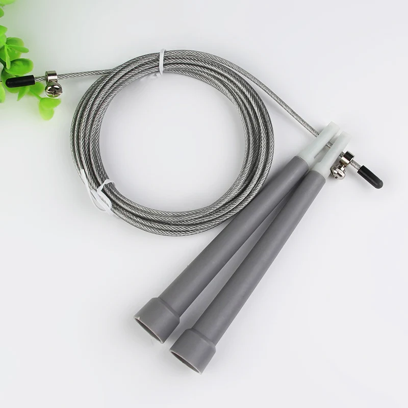 Home Gym Custom Logo Colorful Adjustable Sport Jumping Rope Black PVC Handle Speed Skipping Jump Rope For Kids Men Women