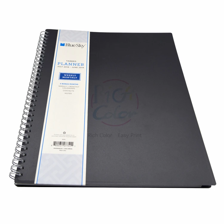 China custom printed wire o books loose-leaf books printing service