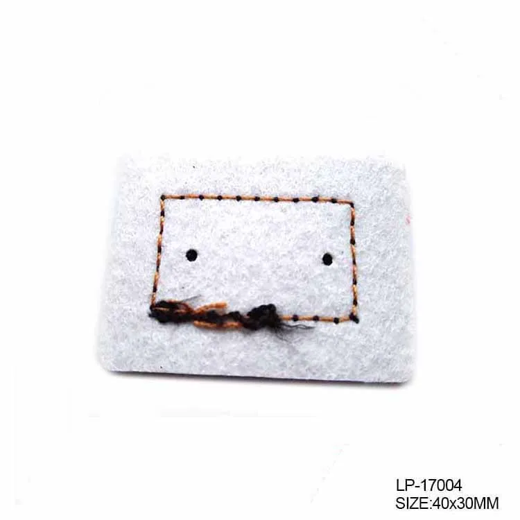 Stylish handmade jeans made label custom embossed leather patch for coat