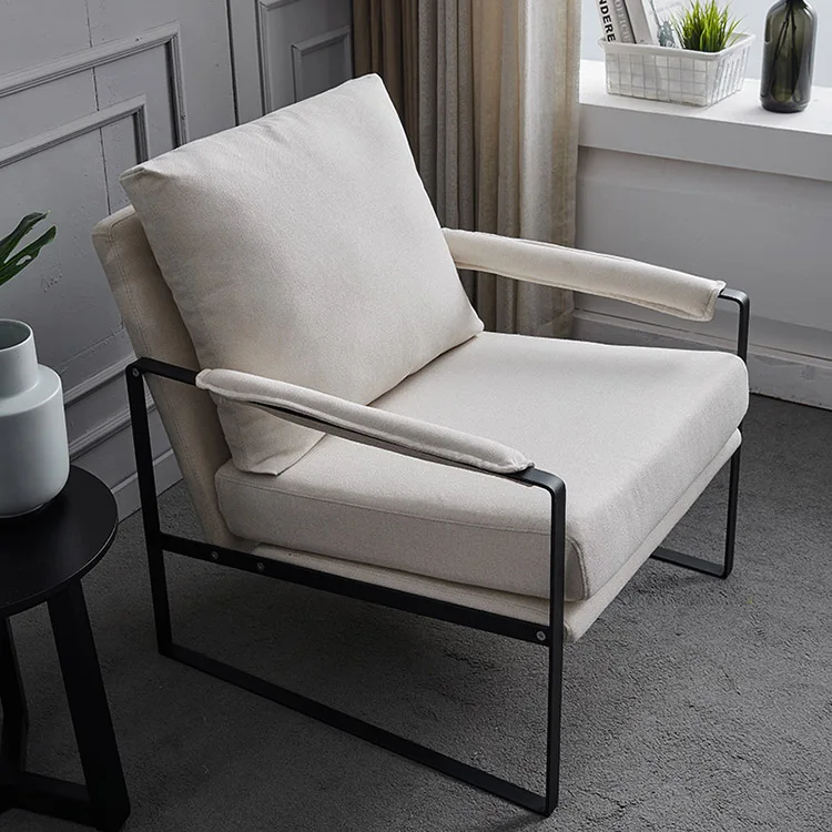 
Modern hotel bedroom art deco design chairs fabric upholstered leisure armchair 