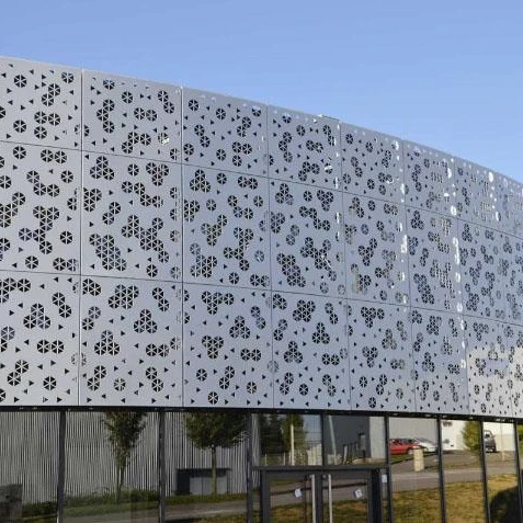 Outdoor Decoration Panel CNC Laser Cutting Aluminum Engraved Perforated Sheet Panel