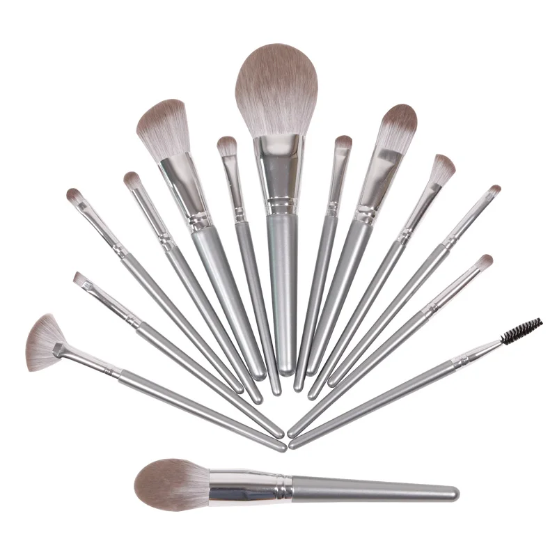 
 14 шт. кистей для макияжа глаз смесь на плоской подошве пластиковая ручка косметические натуральный Щепка кисти для макияжа  