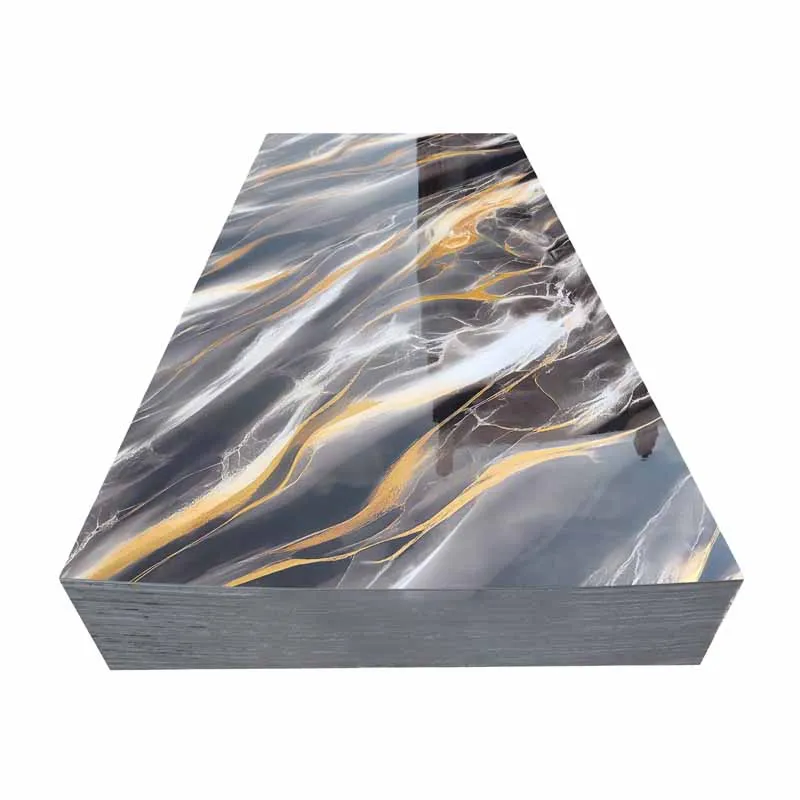 2024 Hot-selling Wall decorative pvc uv wall panel marble matte silk style series decorative wall panels