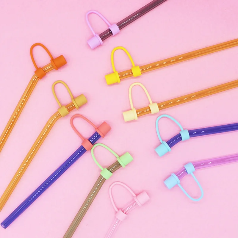 8mm 10mm Straw Stopper Minimalist Straw Cover Silicone Material Straws Cover