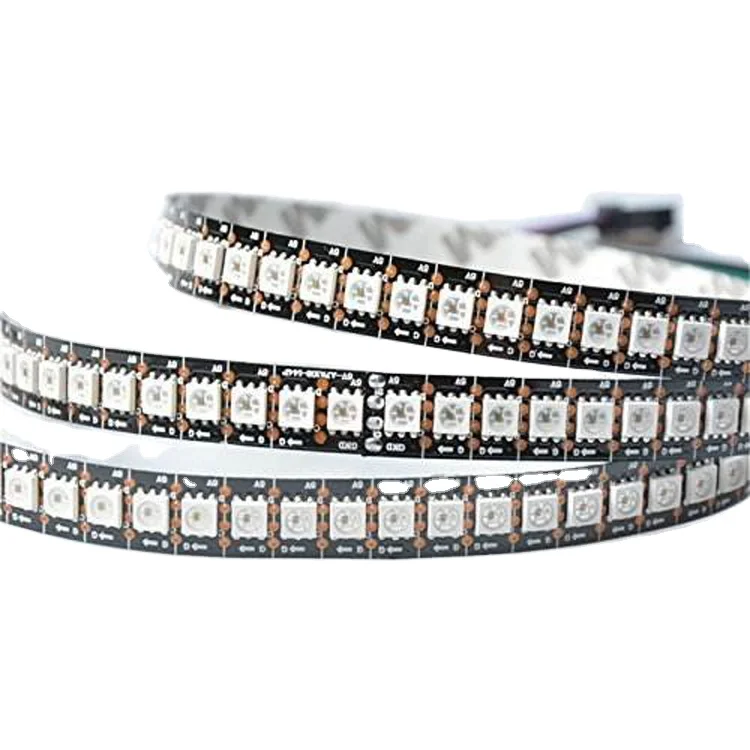 LED Digital Strip 5V 12V RGB SK6812 5050 Rgbw Ws2812b LED Strip Flexible Pixel Strip Addressable