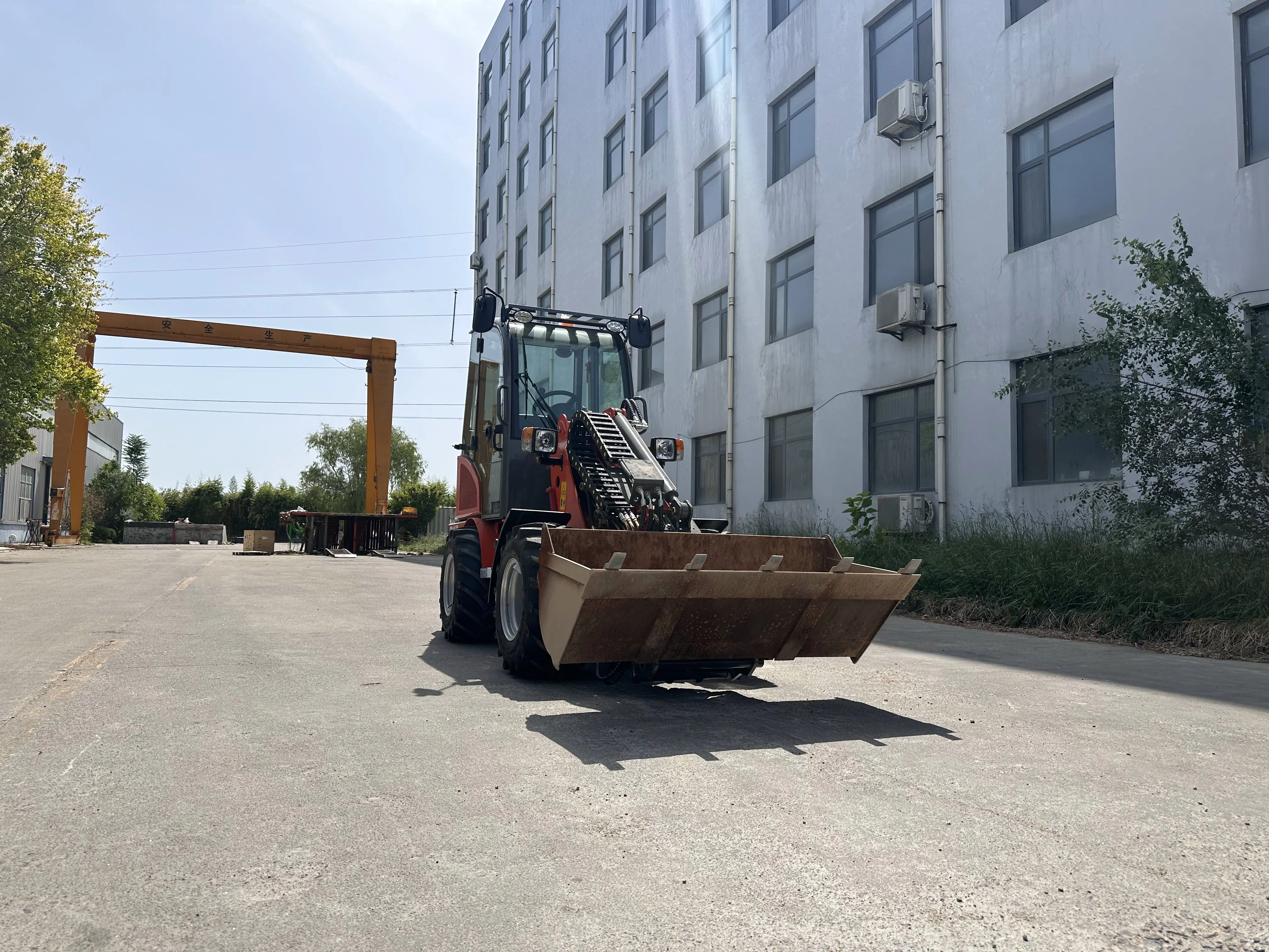 Everun 2024 Hot Sale ER11HT 0.8ton Imported Engine front end small diesel bucket compact mini wheel loader