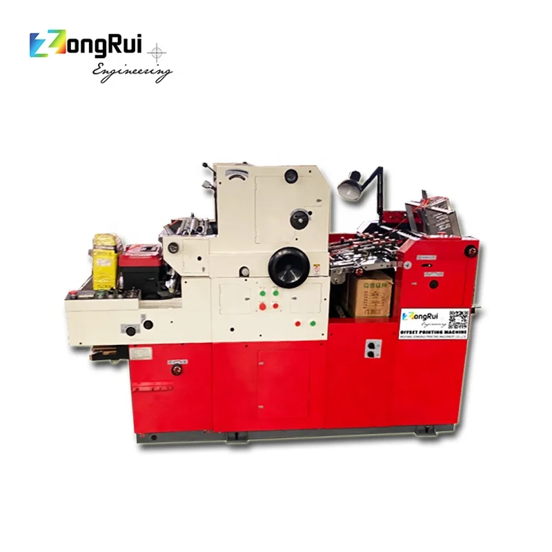 ZONGRUI ZR47IINP Single Color Offset Printing Machine With Numbering&Perforating 470x365mm E47NP
