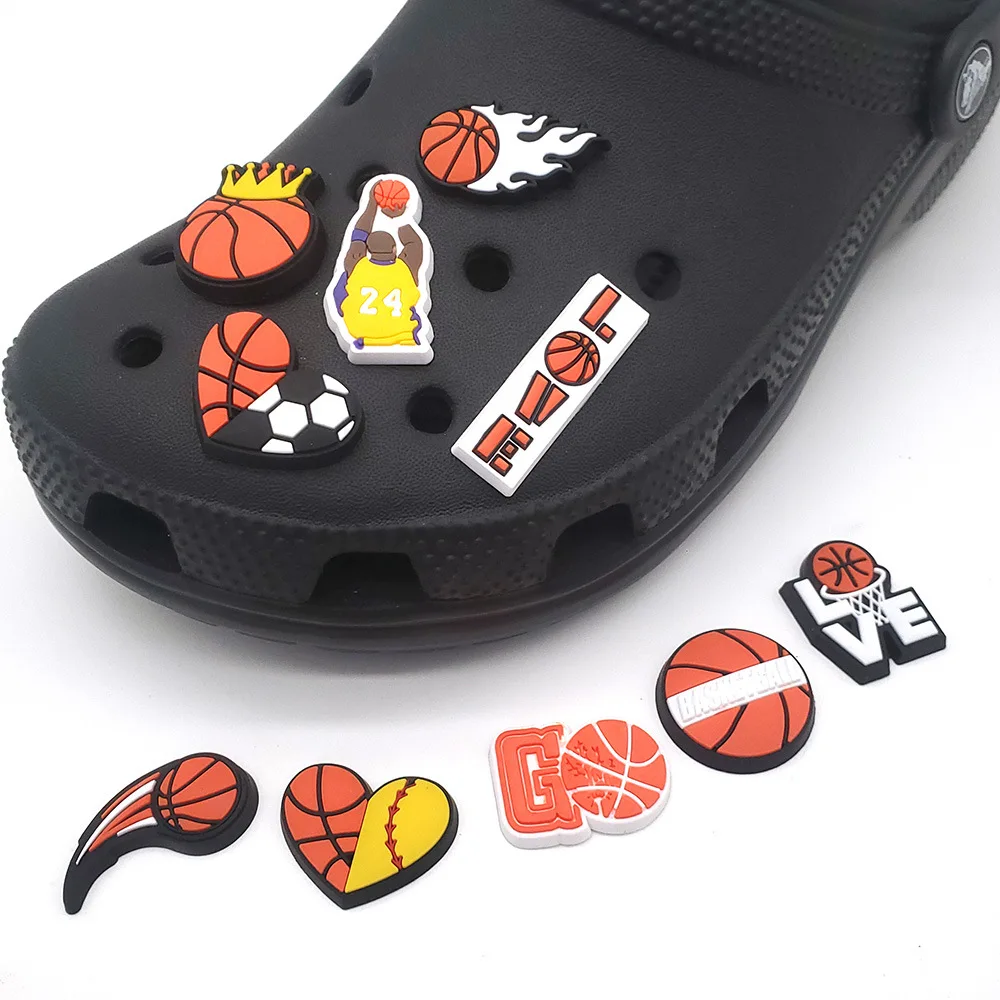Custom designed basketball shoes charm kids cartoon Clogs Shoes crocodile Charm