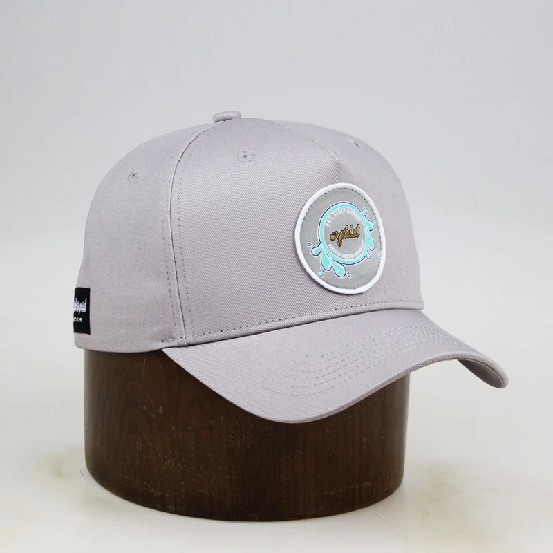 Пользовательские 5 панель mid профиль бейсбольная кепка с накладными