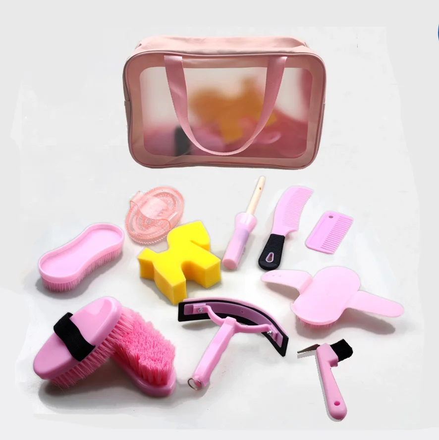 Horse grooming kit horse cleaning brush set saddlery wholesale/horse products