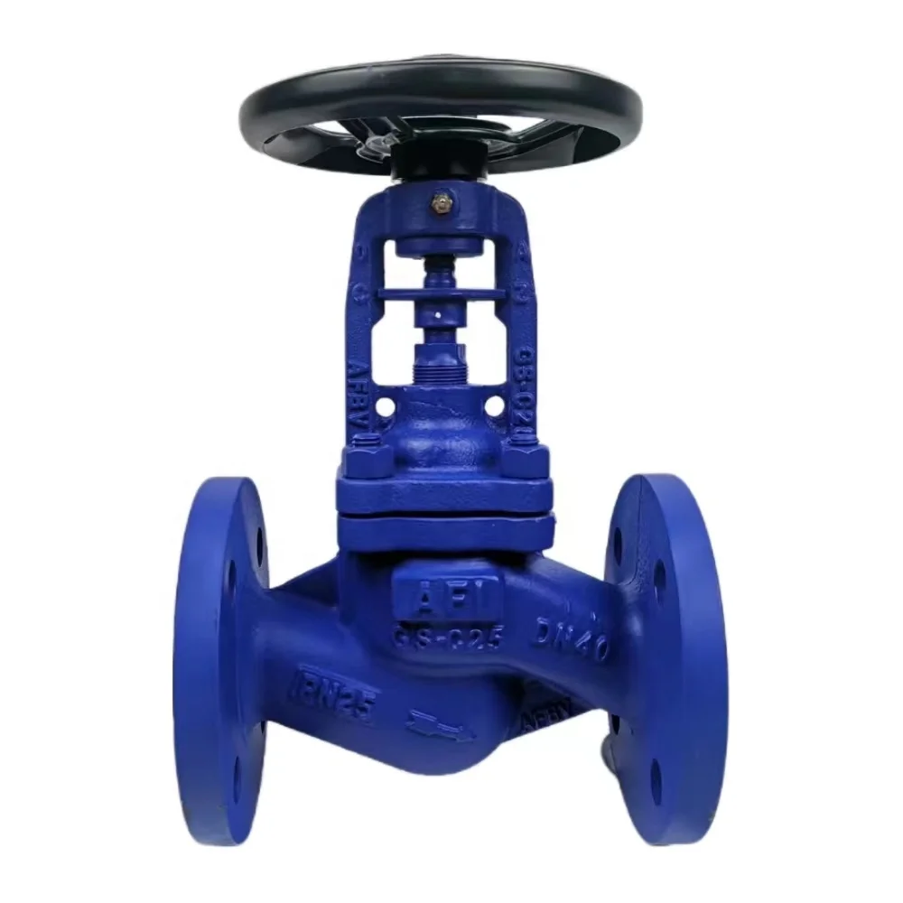 DIN WJ41H-16/25Cfor Steam Piping at High Temperature High Quality Manual Flanged Bellows Seal Globe Valve Bellows Stop Valves