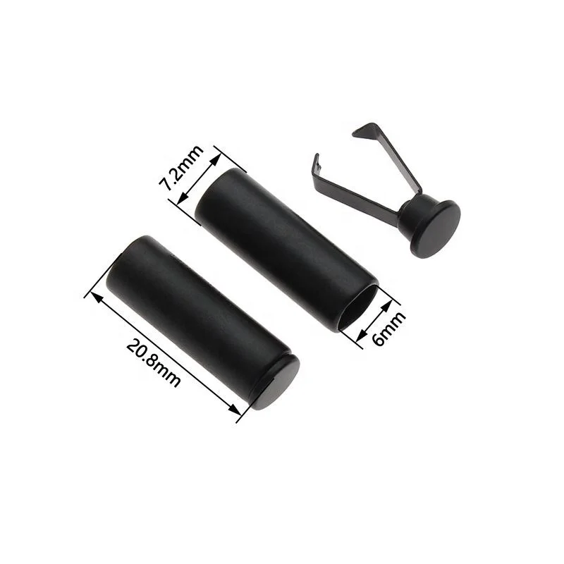 Matte Black Cord Tip Fashion lace Aglet  Cordstring lock end  For Clothing D002