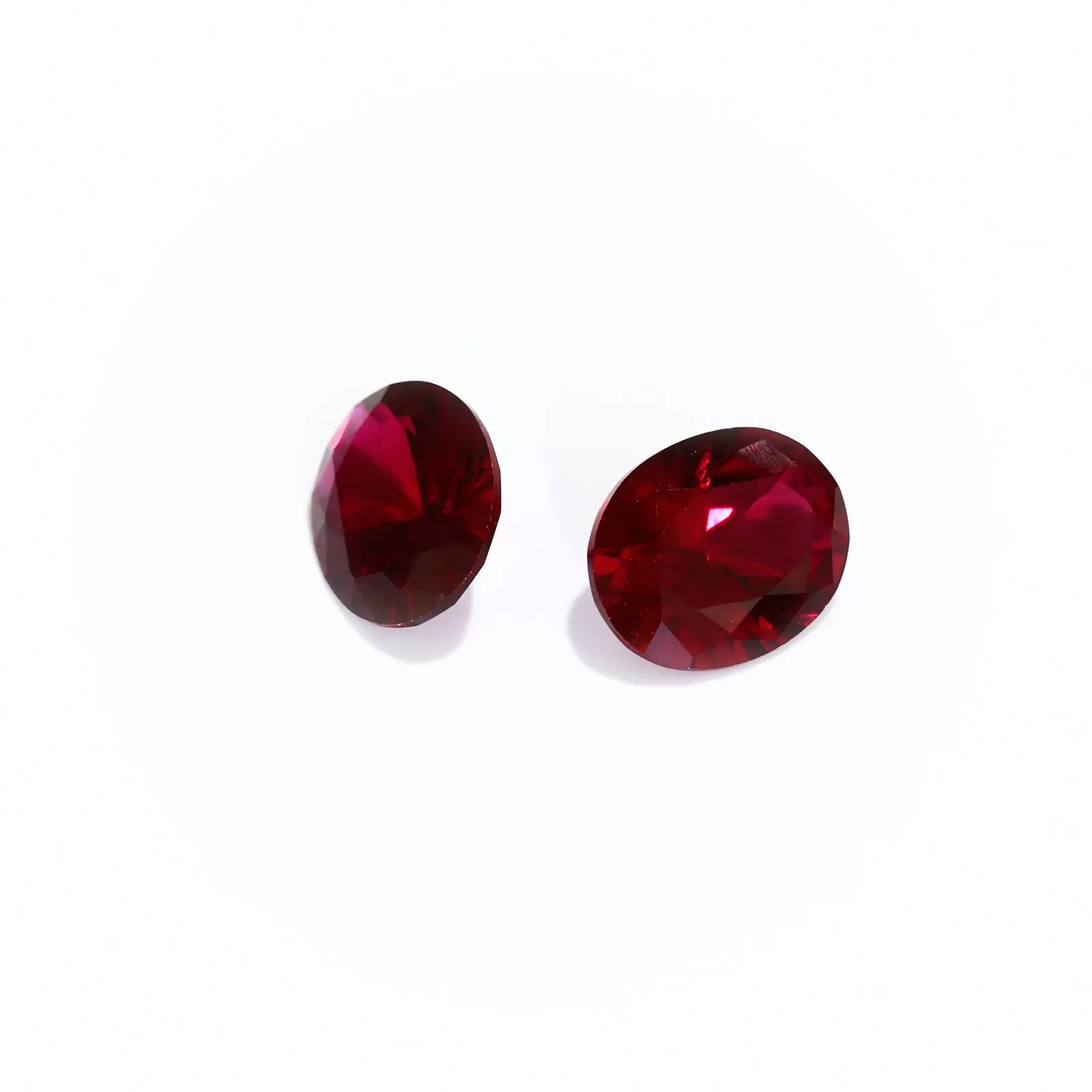 Megan wholesale Gems round Cut Synthetic Ruby Red CorundumStone With Wholesale Price 3.0Mm 46# Synthetic rough raw gems jewelry