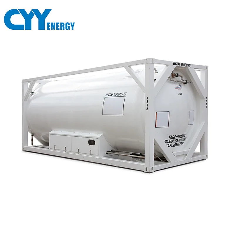 cryogenic transport tank container iso tank ASME standard liquid gas tank container
