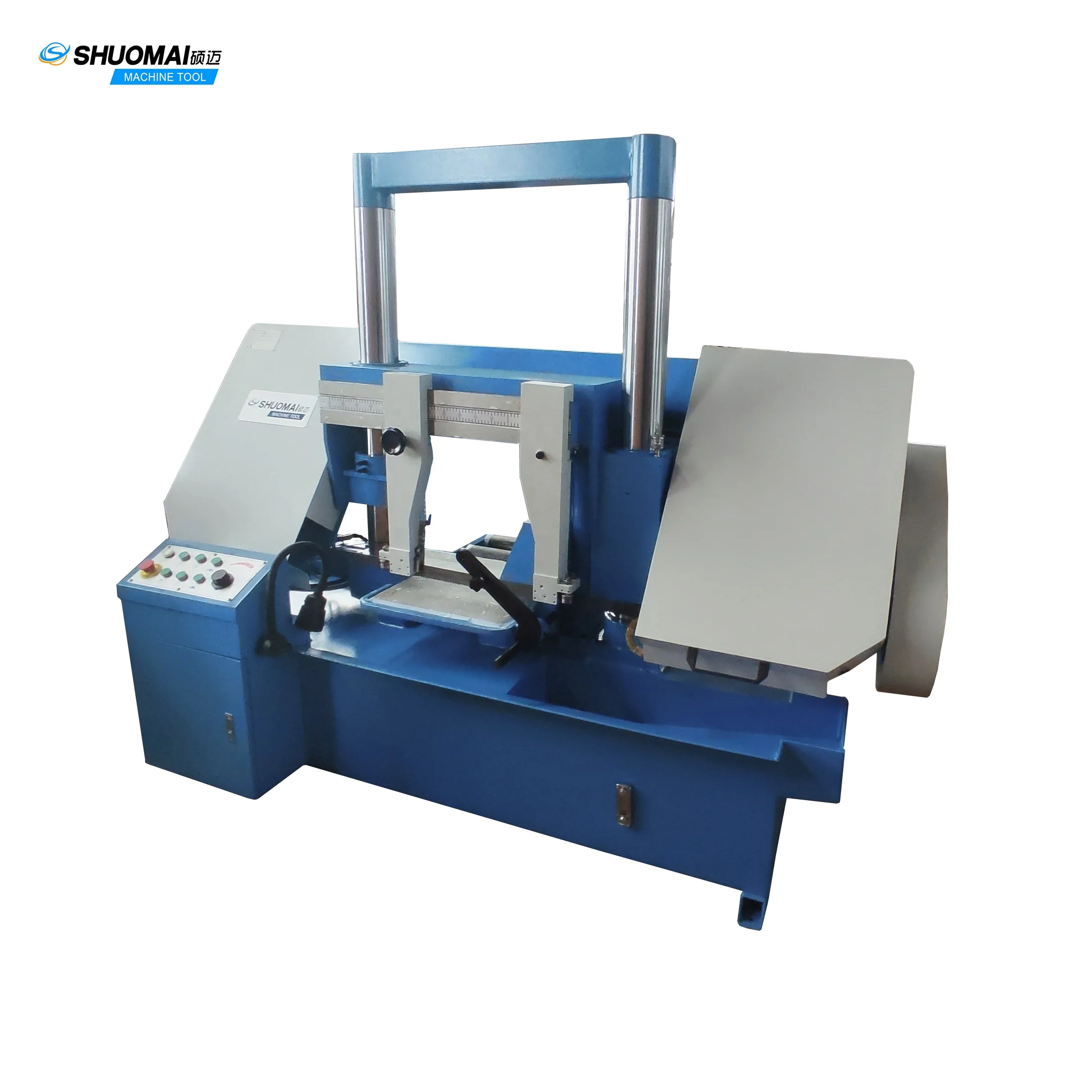 GB4240 GB4250 GB4260 GB4270 hydraulic double column powerful metal band saw cutting machine