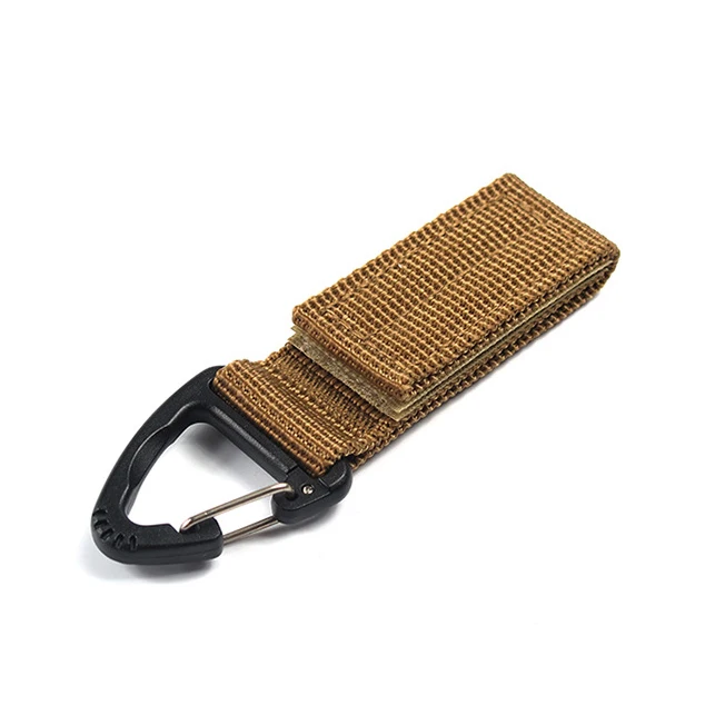 Outdoor Carabiner Strength nylon tactical backpack key hook climbing Accessory webbing belt buckle