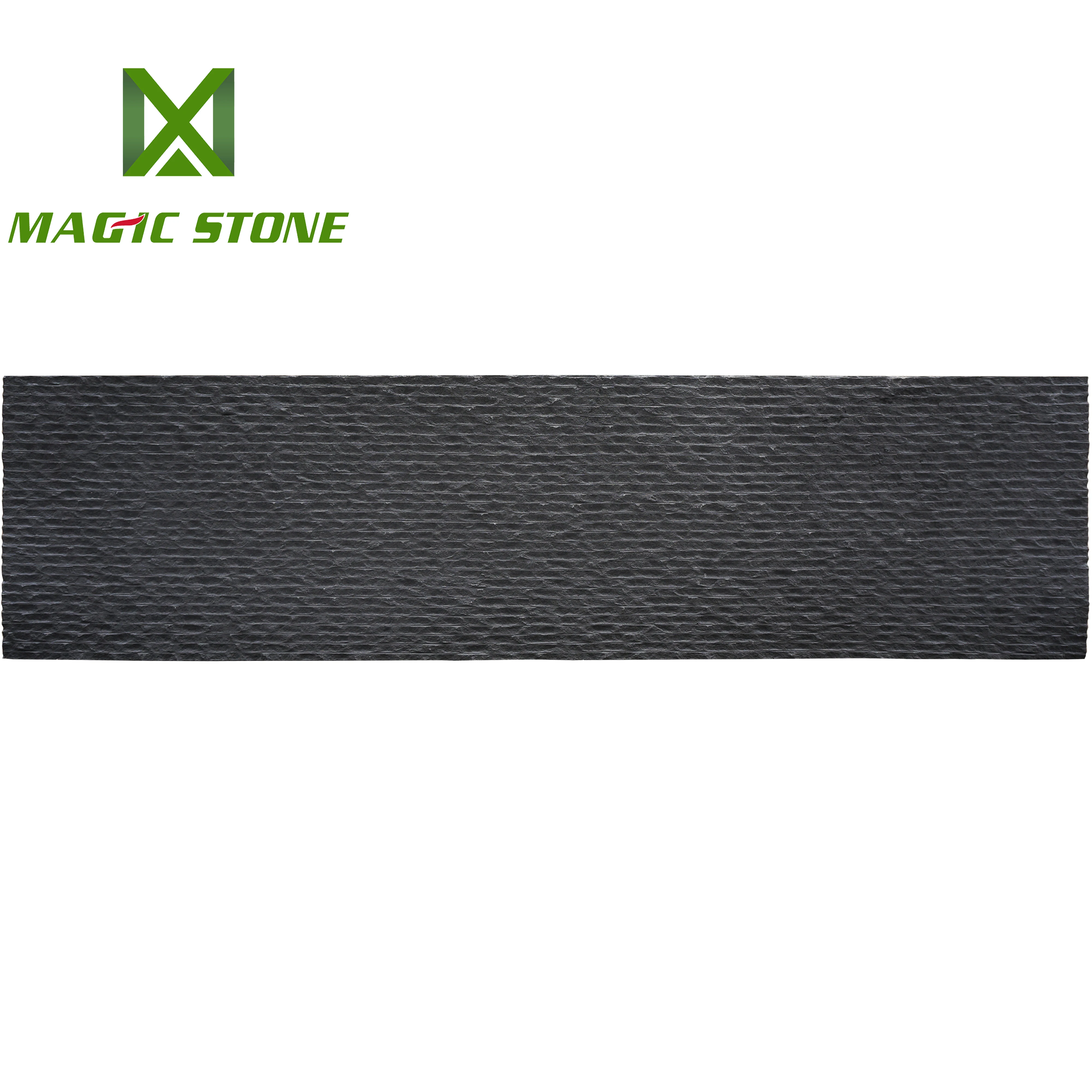 Natural Stone Cladding 600x2400mm Line Flexible Ceramic Tiles Stone Effect Flexible Thin Panels For Wall Veneer