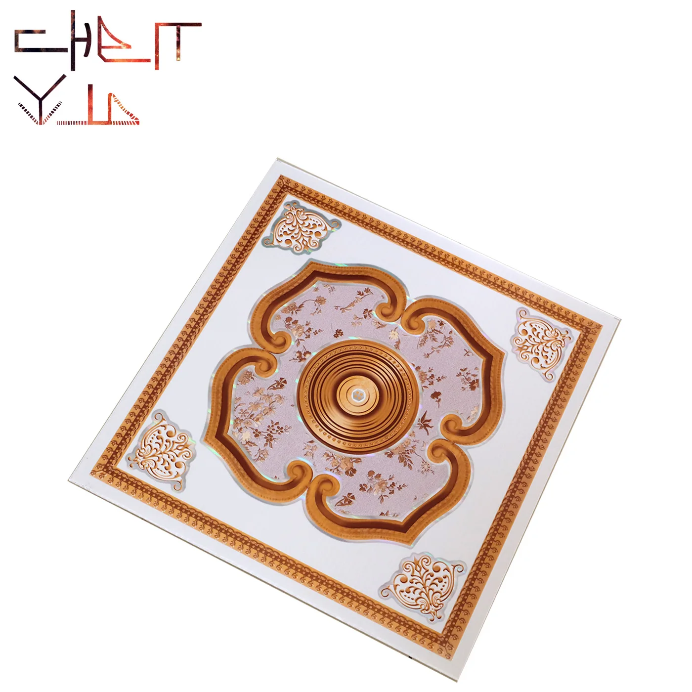 2 by 2 feet 60cm square pvc false ceiling gypsum tile hot stamping pvc sky ceiling drop roofing