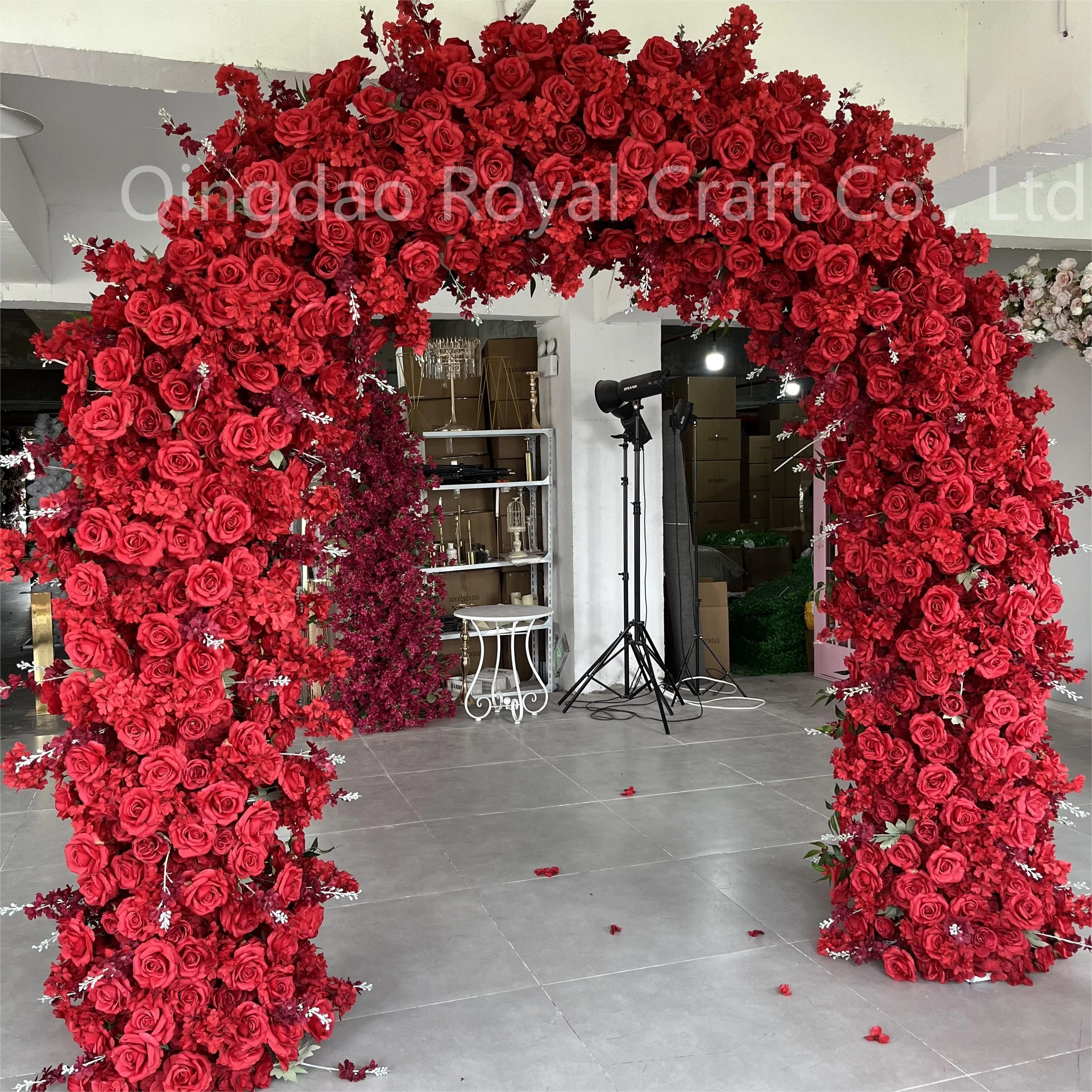 Wholesale Heart Arch Flowers Backdrop Heart Shape Arch Stand With Flowers For Wedding Party Decoration