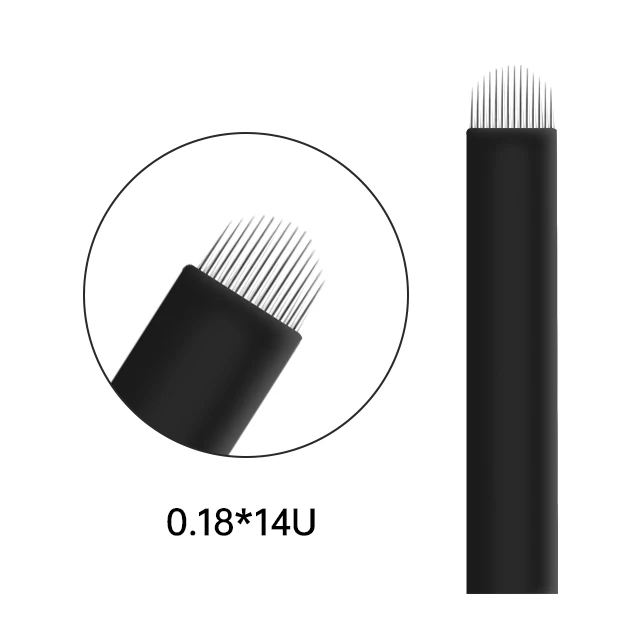 0.18mm High Quality Professional Eyebrow Tattoo Needles Permanent Makeup Microblading Needles
