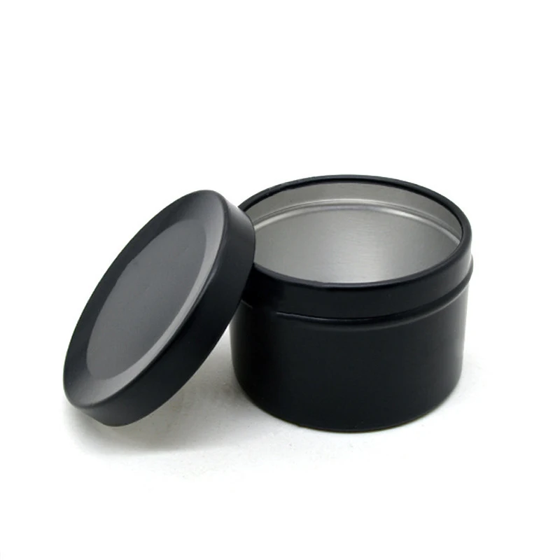 10ml-220g aluminum box car wax round threaded cans cosmetics DIY dispensing black Tin