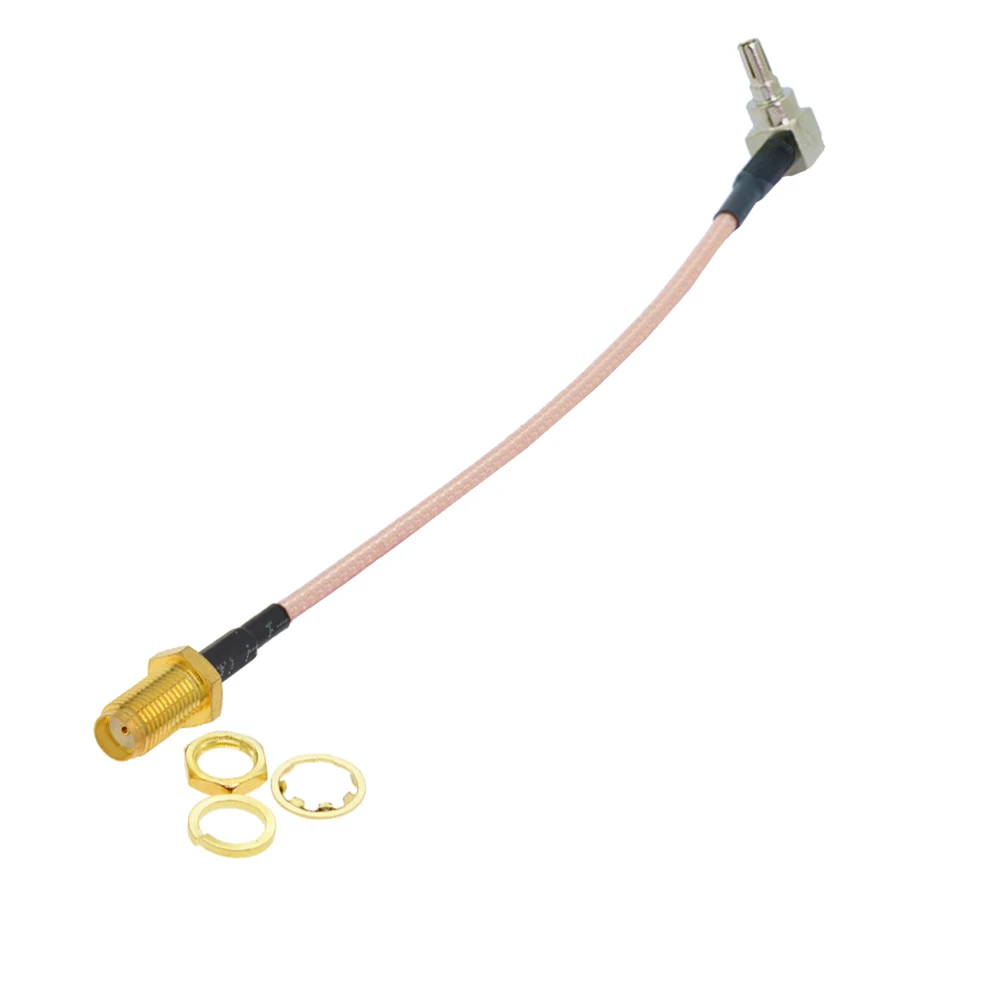 SMA Female to CRC9 Right Angle Connector RG316 Pigtail Cable 15cm