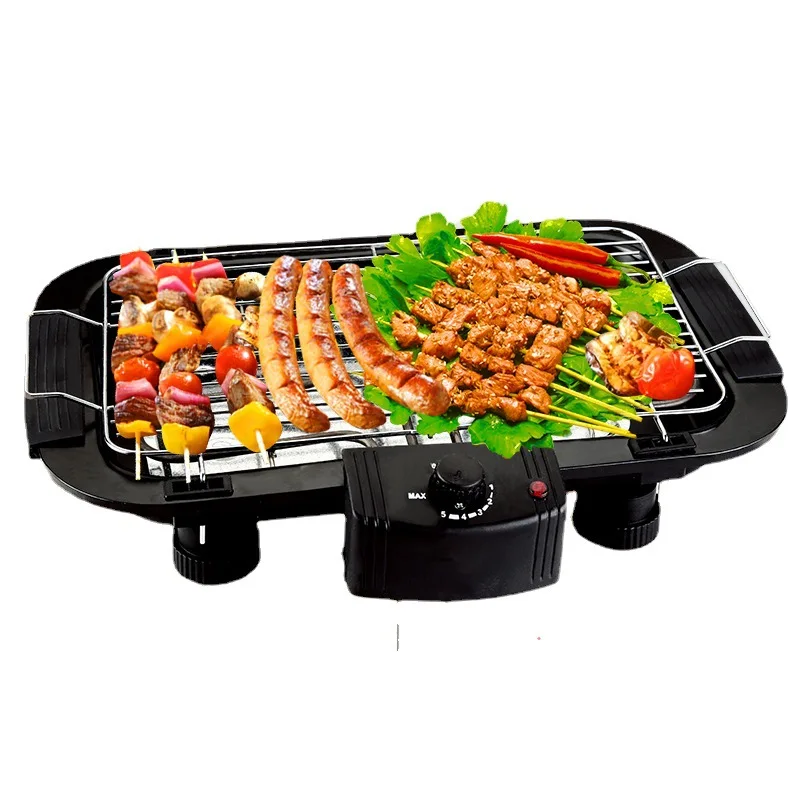 SIUHAAU Household Stainless Steel Multifunctional Five-Speed Electric Grill Griddle Temperature Control Smokeless Design Direct