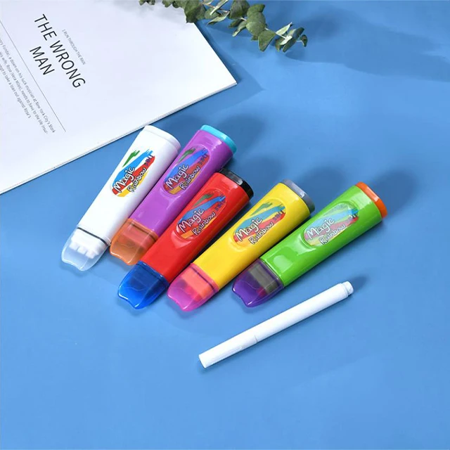 Hot selling three-line pen magic pen marker set with custom logo for children