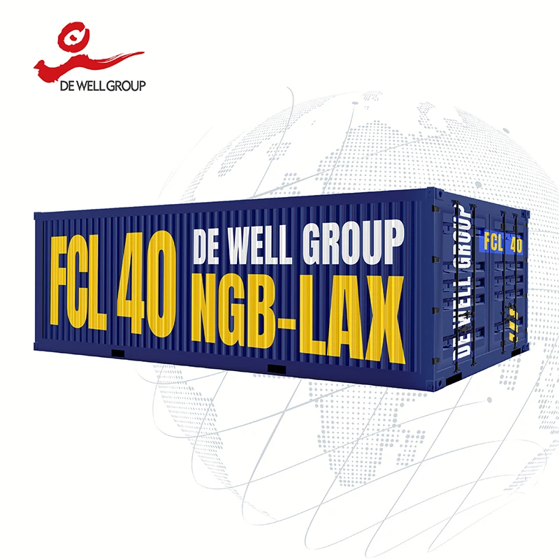 De Well 40GP FCL Cheap Cargos Logistics Services Freight Forwarder Shipping from China to USA from Ningbo to Los Angeles Ddp