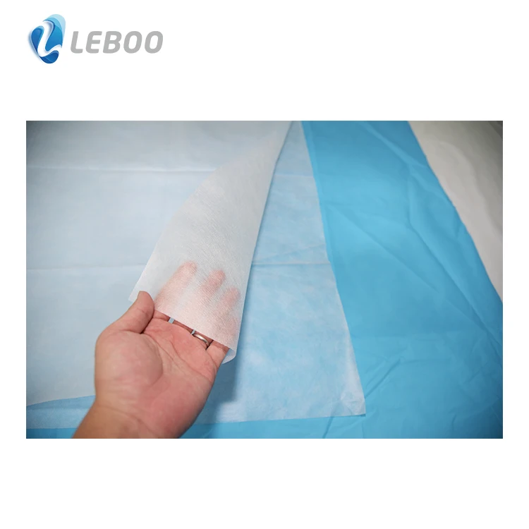 Leboo ISO CE одноразовая Водонепроницаемая простыня с полиэтиленовым покрытием