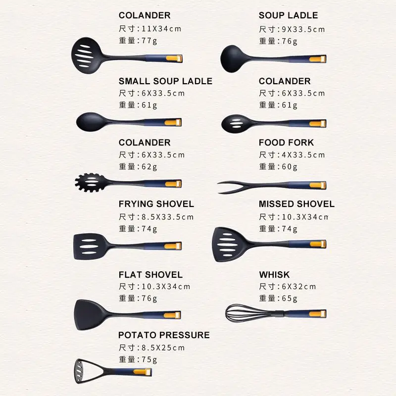 MEIJI Amazon в наличии от производителя Cocina нейлоновая кухонная утварь набор нейлоновых кухонных