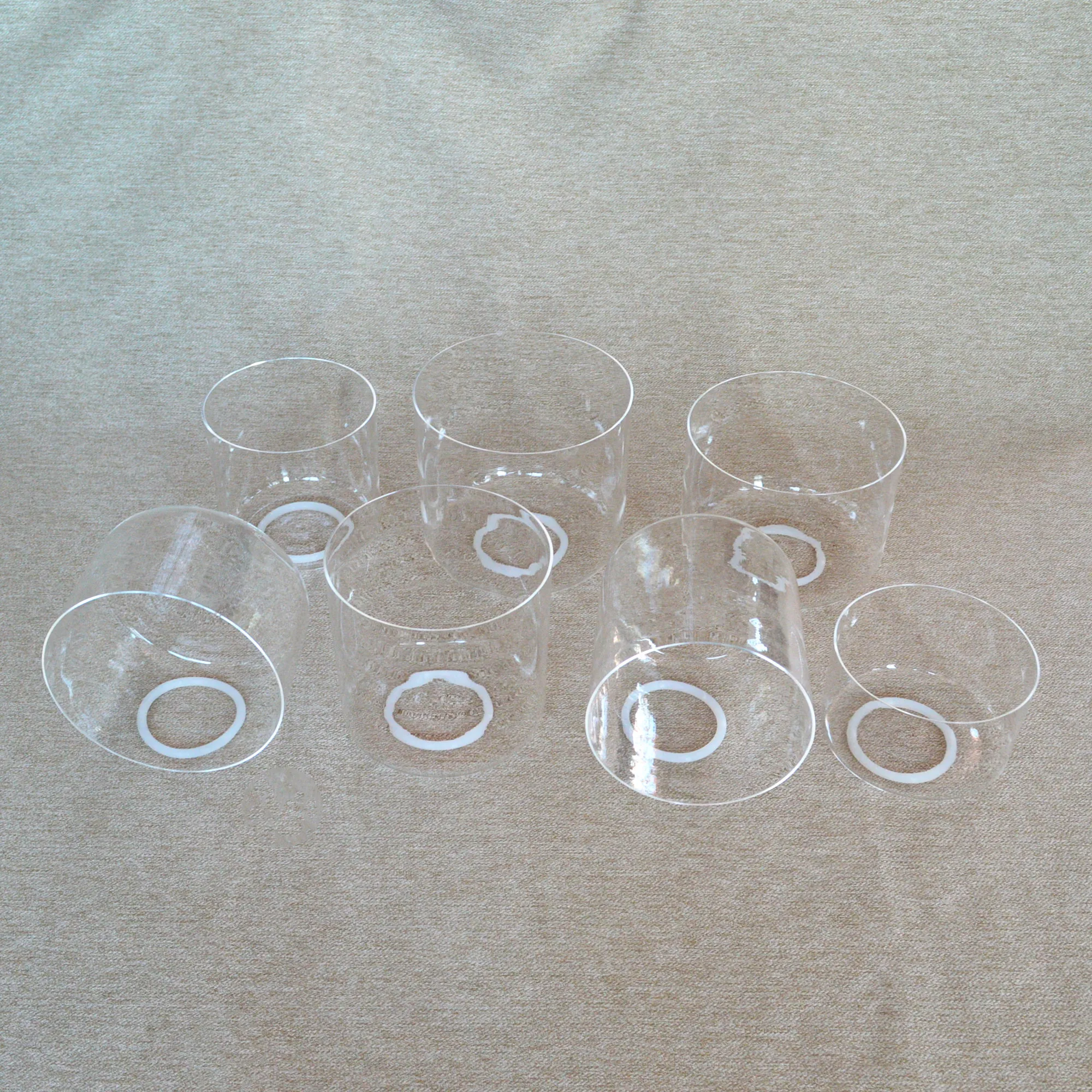 HF High quality clear singing crystal bowl single set