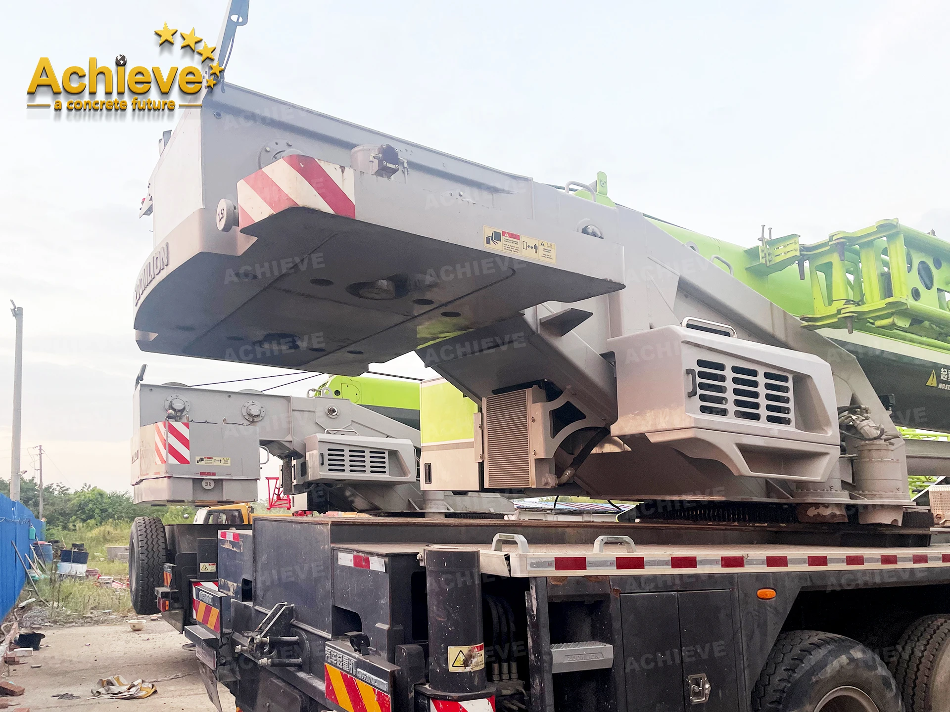 2020 ACHIEVE ZTC800H7 80-Ton All Terrain Truck Crane 7-Section Boom Top Brand Hydraulic Crane Spare Parts 90.1m Lifting Cheap