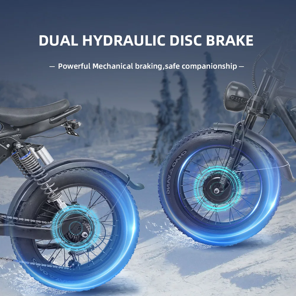 all terrain fat tire e bike down tube battery full suspension fat tire bicycle electric dirt bike 750W 1500W fat bike tires 20x4