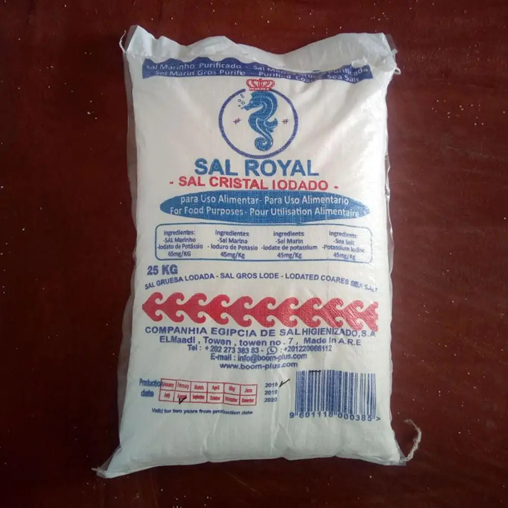 Грубая соль 25 кг Sal Royal натуральное качество Египетский продукт Низкая цена Высокое
